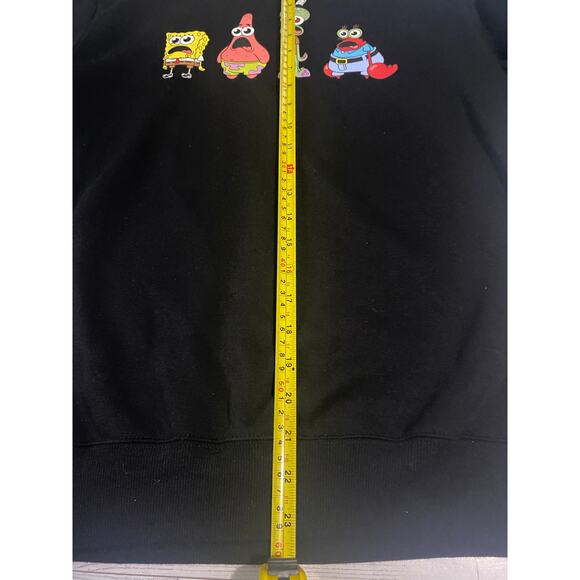 Nickelodeon SpongeBob SquarePants Graphic Sweatshirt Black Crewneck Small - Picture 5 of 8